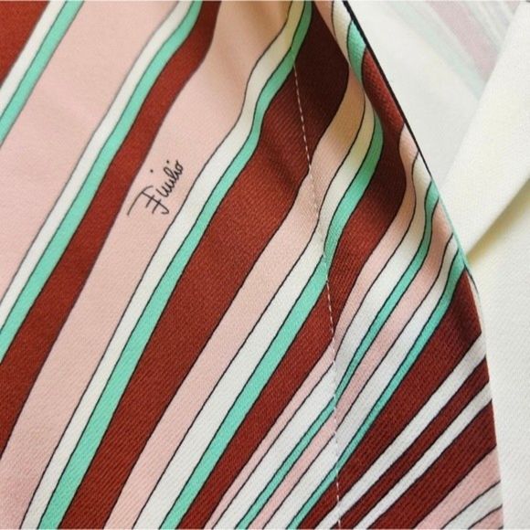 Emilio Pucci Printed Collar Dress Multicolor Viscose Multiple Colors - Picture 6 of 12